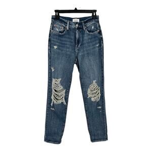 Pistola Jeans Presley high rise relaxed roller blue size 25 NEW